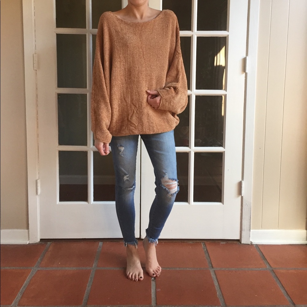 LAST ITEM▫️Caramel Chenille Dolman - Picture 3 of 8